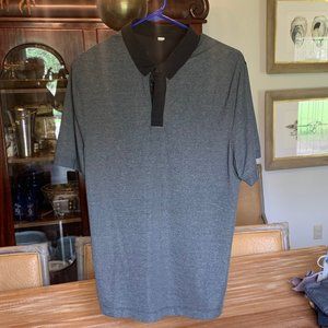 Lululemon Black/Grey Athletic Collared Shirt